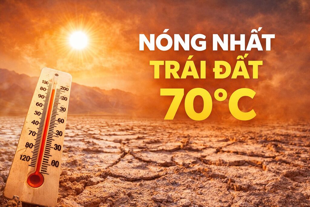 những nơi nóng nhất hành tinh - có nơi lên tới 70 độ C