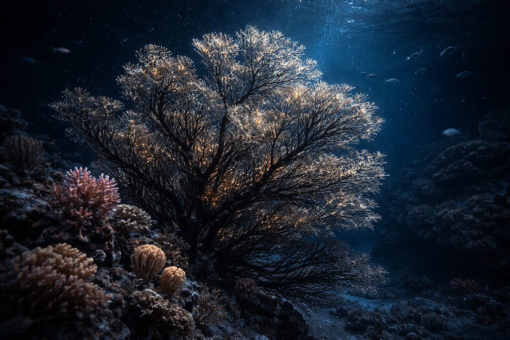 san hô đen Leiopathes có thề sống đến 4000 năm tuổi