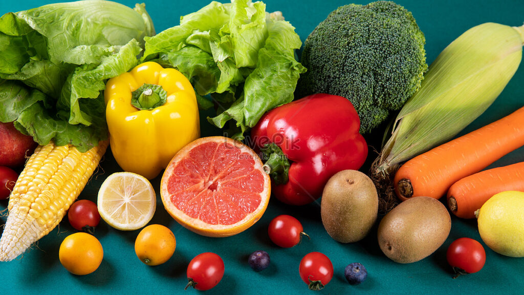 rau xanh và trài cây tươi rất cần thiết cho làn da khỏe mạnh