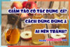 những công dụng của giấm táo, ai nên tránh sử dụng